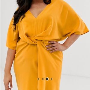 Twist front dress